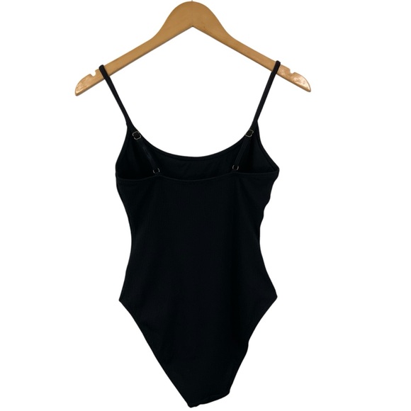 ANDIE The Amalfi One-Piece Swimsuit Black Ribbed Size Small Long Torso i14 - Picture 6 of 12